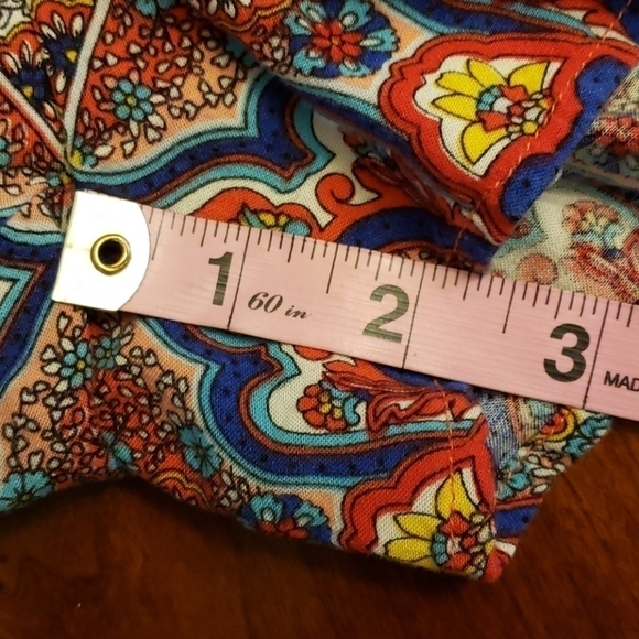 BeBob Boho Strapless Romper M VGUC Orange & Blue - Picture 11 of 12